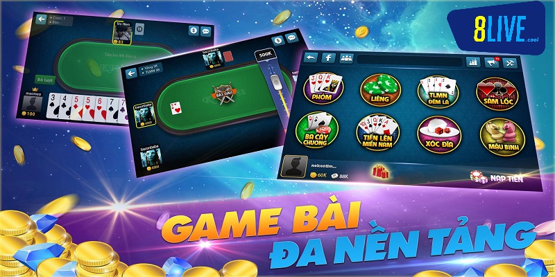 Trò chơi đánh bài 8live mang tính chiến thuật cao