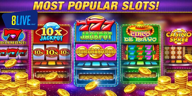Vô vàn sự lựa chọn khi cá cược tại sảnh slots game 8live